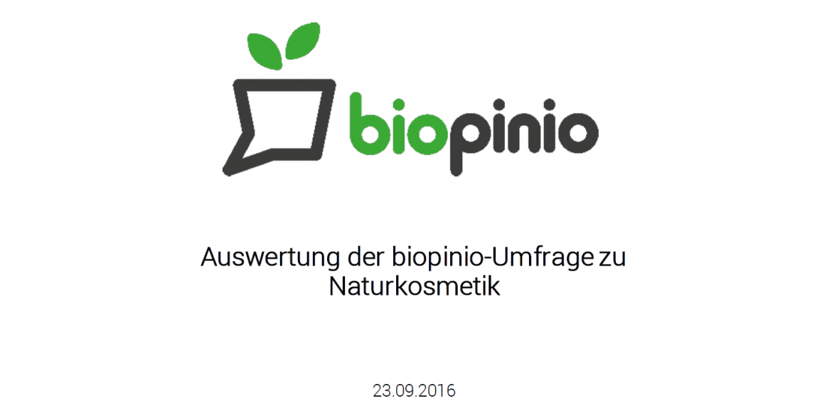biopinio download Studie Online Naturkosmetik