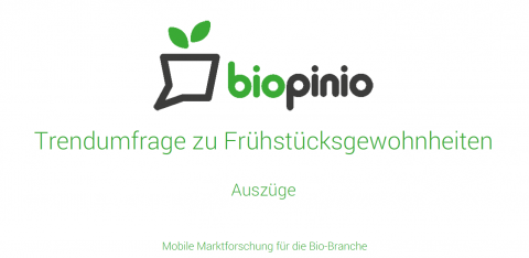 biopinio Bio pollion Marktforschung Ernährungsgewohnheiten Umfrage download studie frühstück 2014 trends