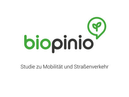 biopinio-Studie zu Mobilität und Straßenverkehr